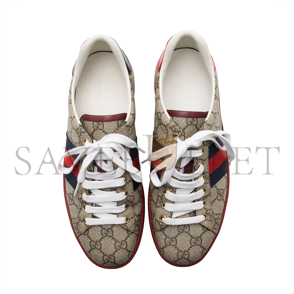 GUCCI MEN'S GG SUPREME WEB ACE SNEAKERS 